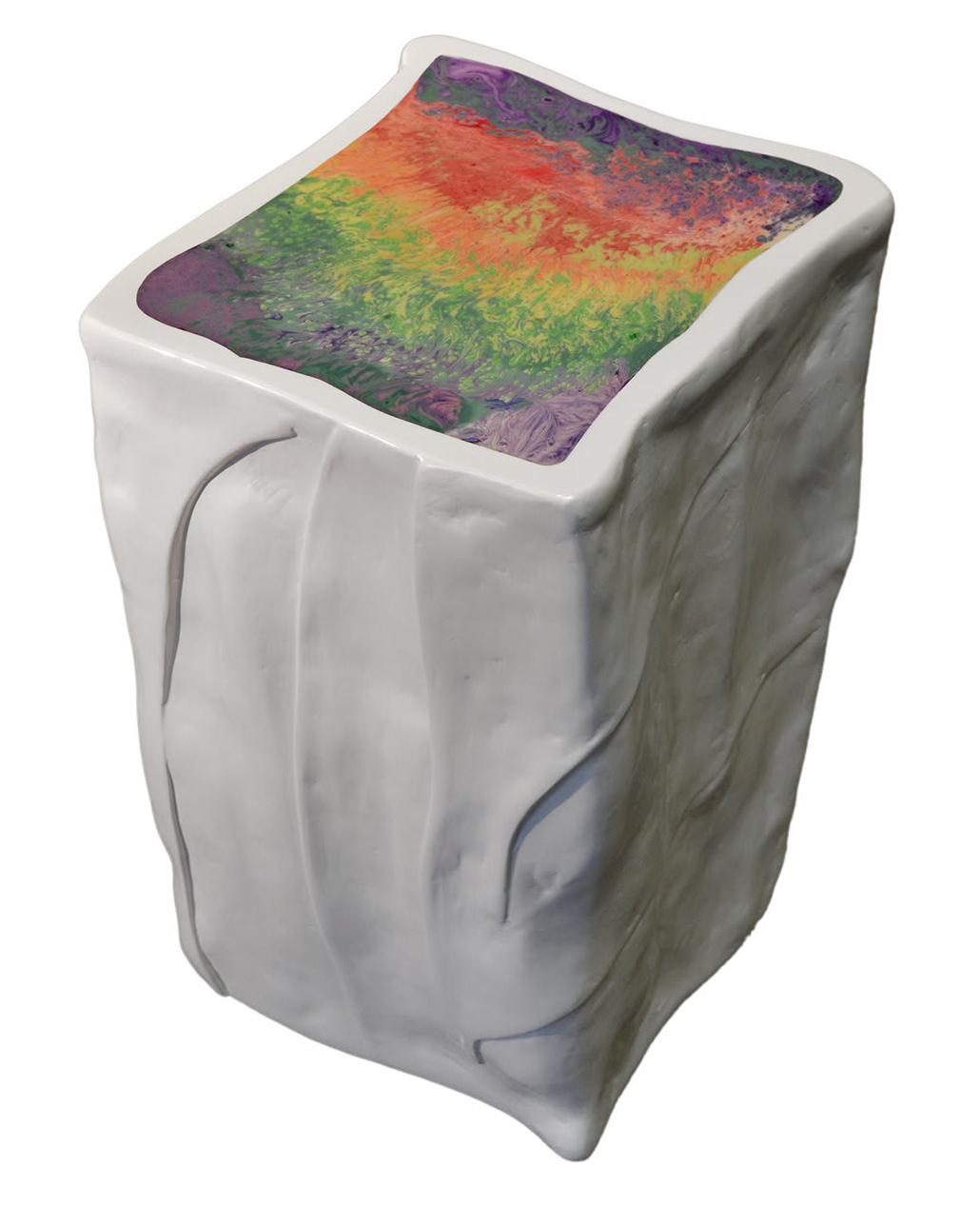 Glacial Artisanal Side Table