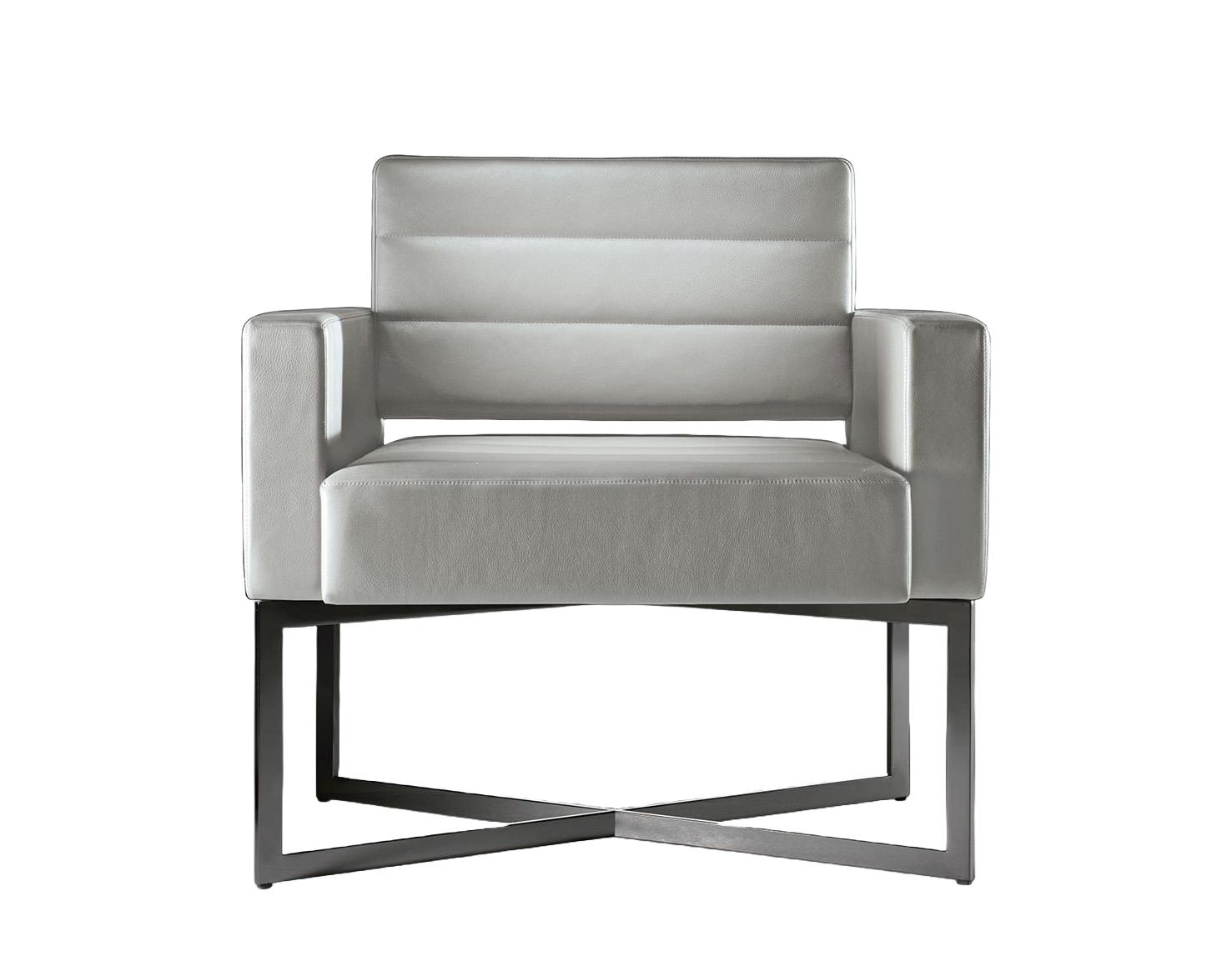 Armchair with Metal Support