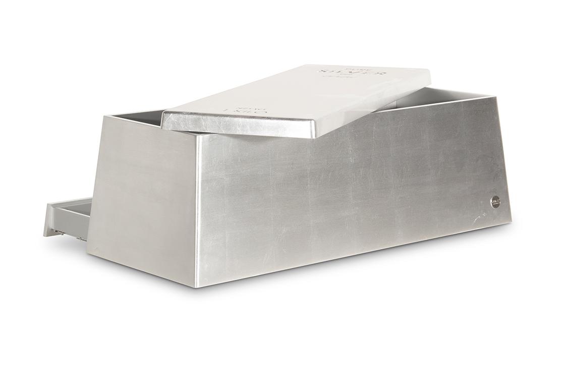 Lunar Silver Modern Toy Chest