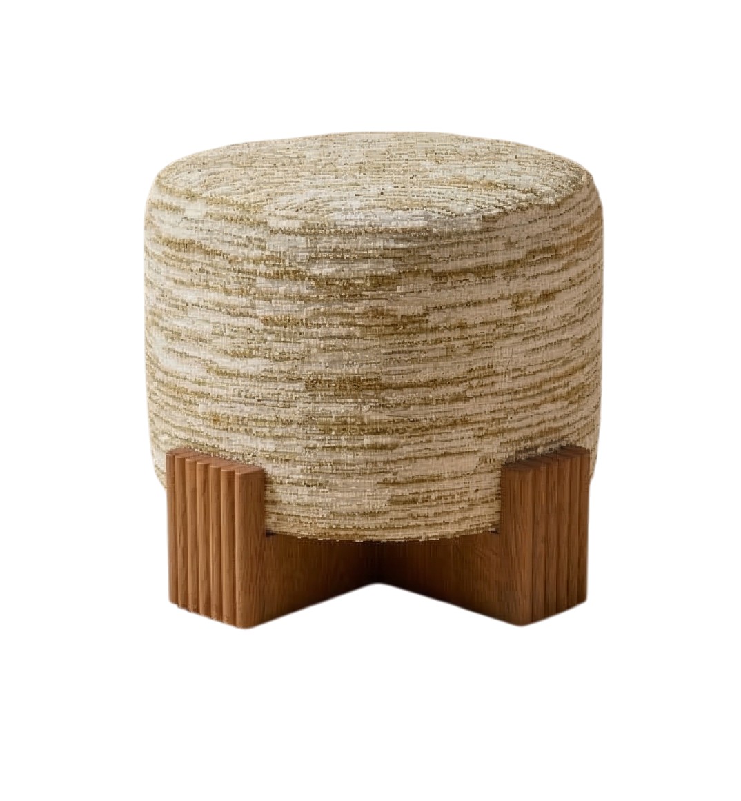 Twin Round Pouf
