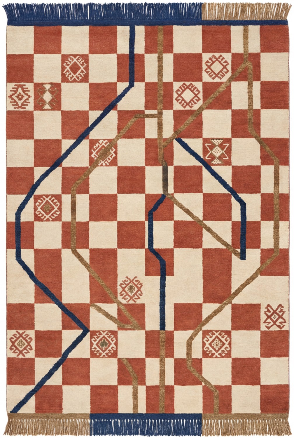Checker Terra Heritage Rug