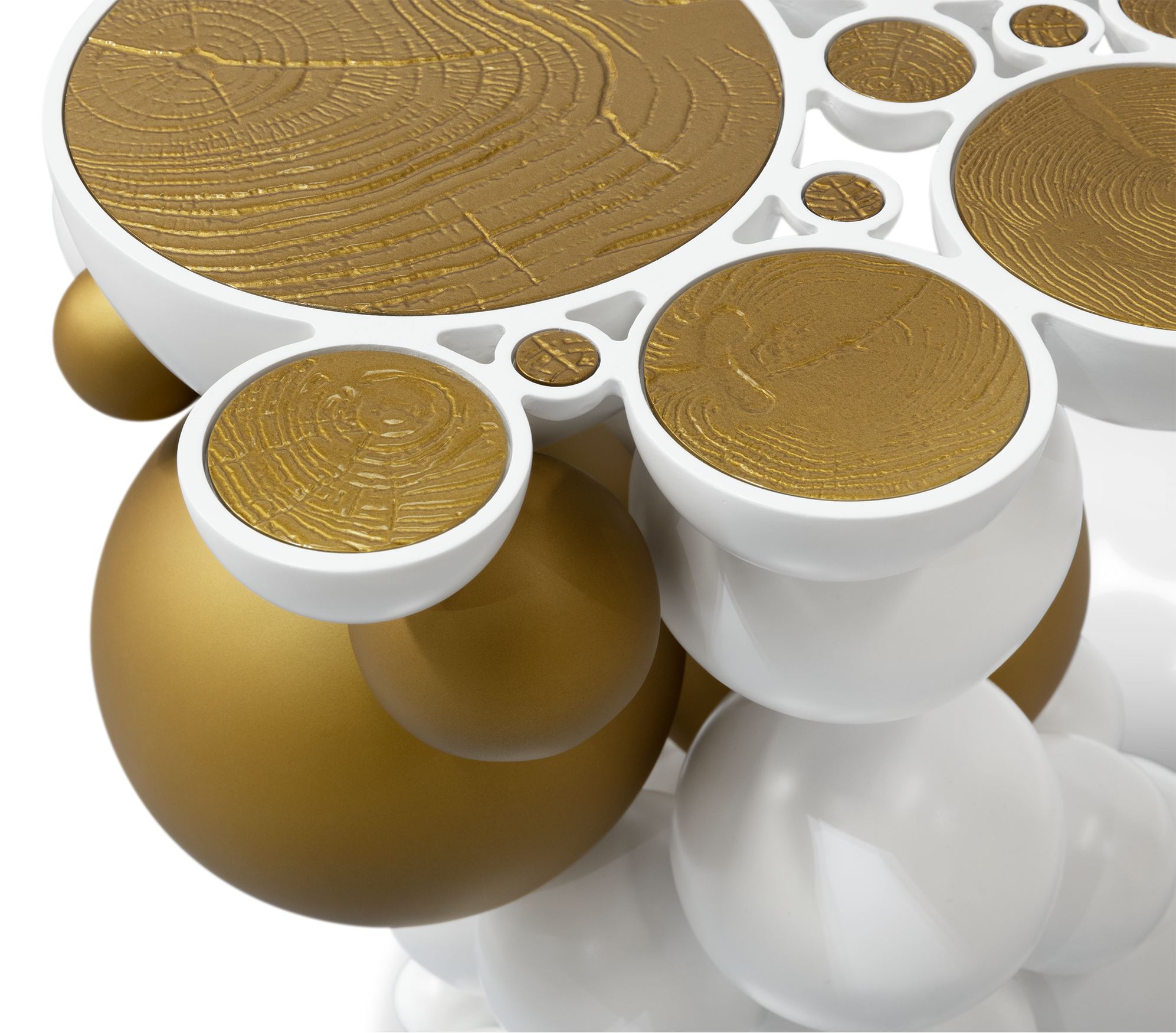 Orbit White Designer Side Table