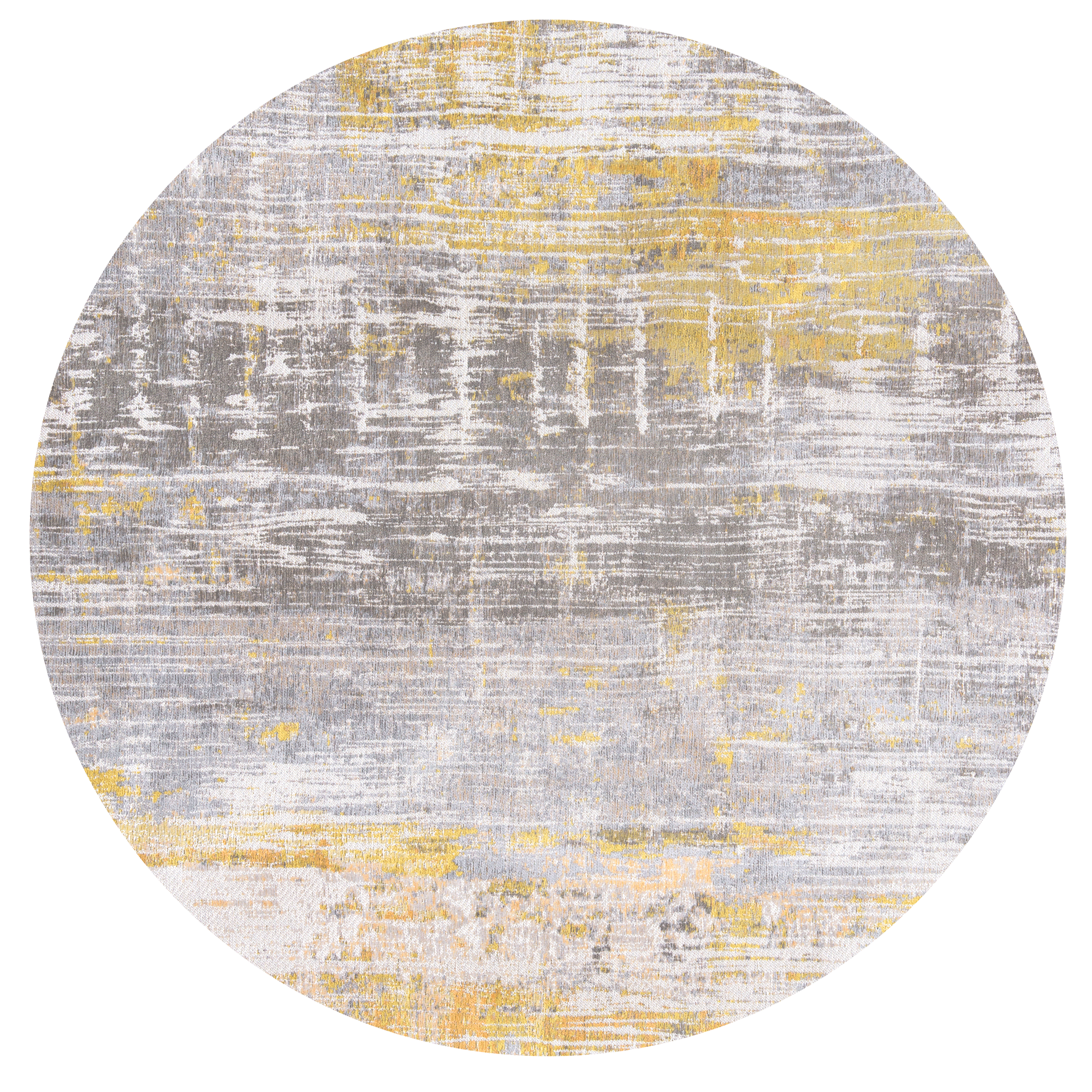 Sunny Yellow Round Rug | Size: Ø 240 cm