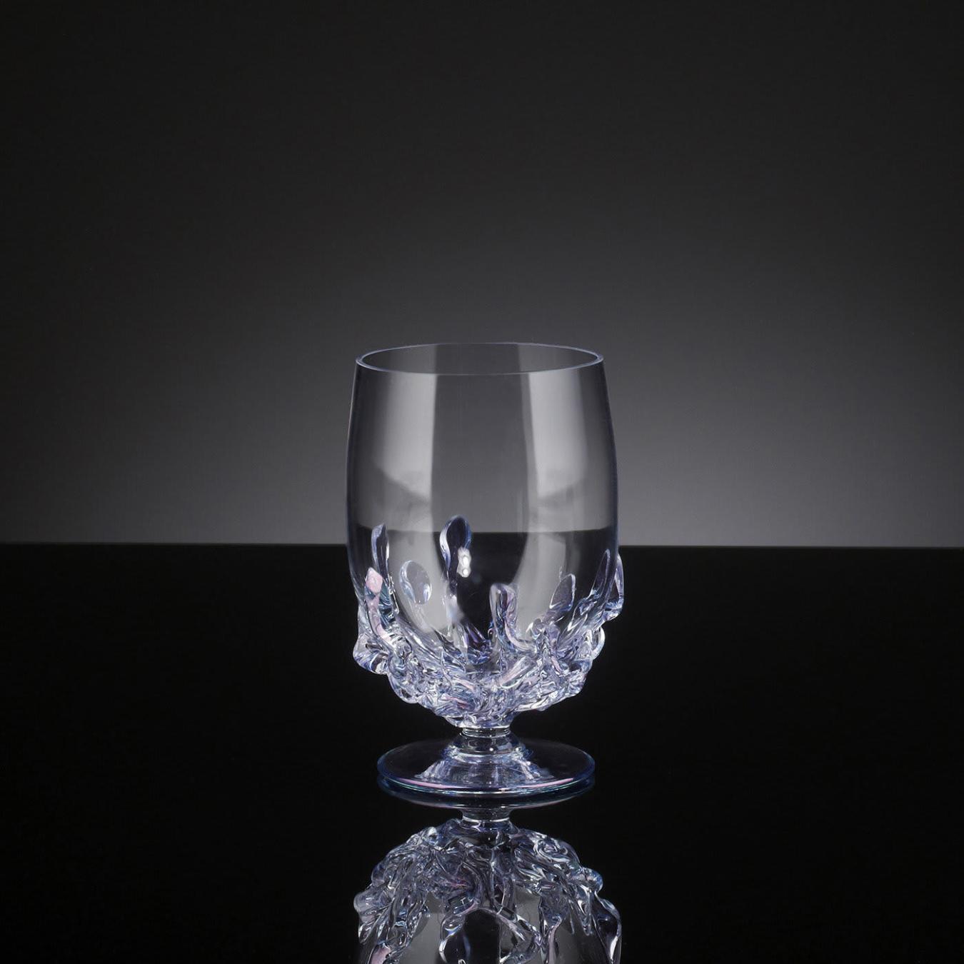 Flame Small Artisan Water Glass