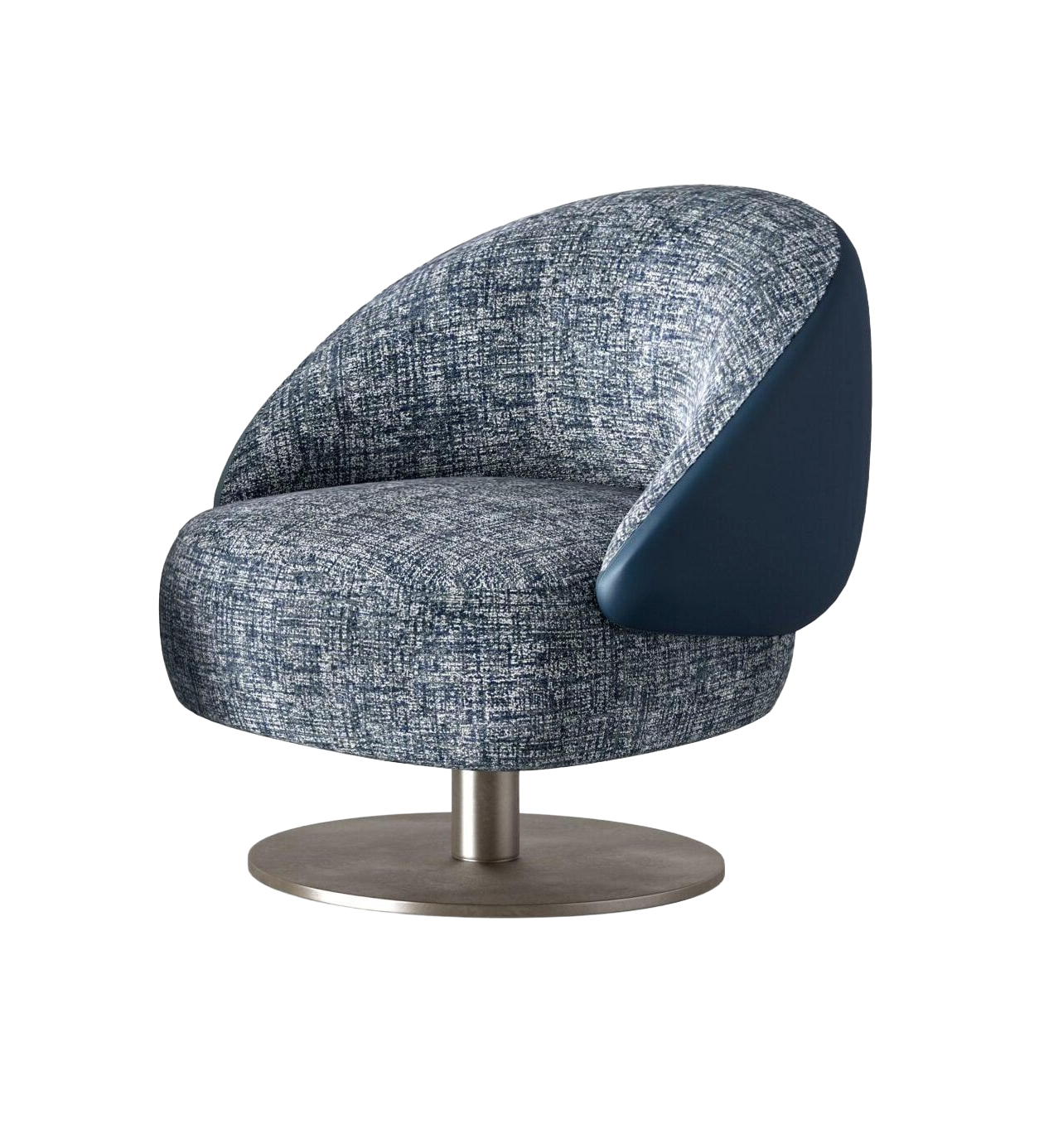 New Mood Italian Lounge Swivel Armchair