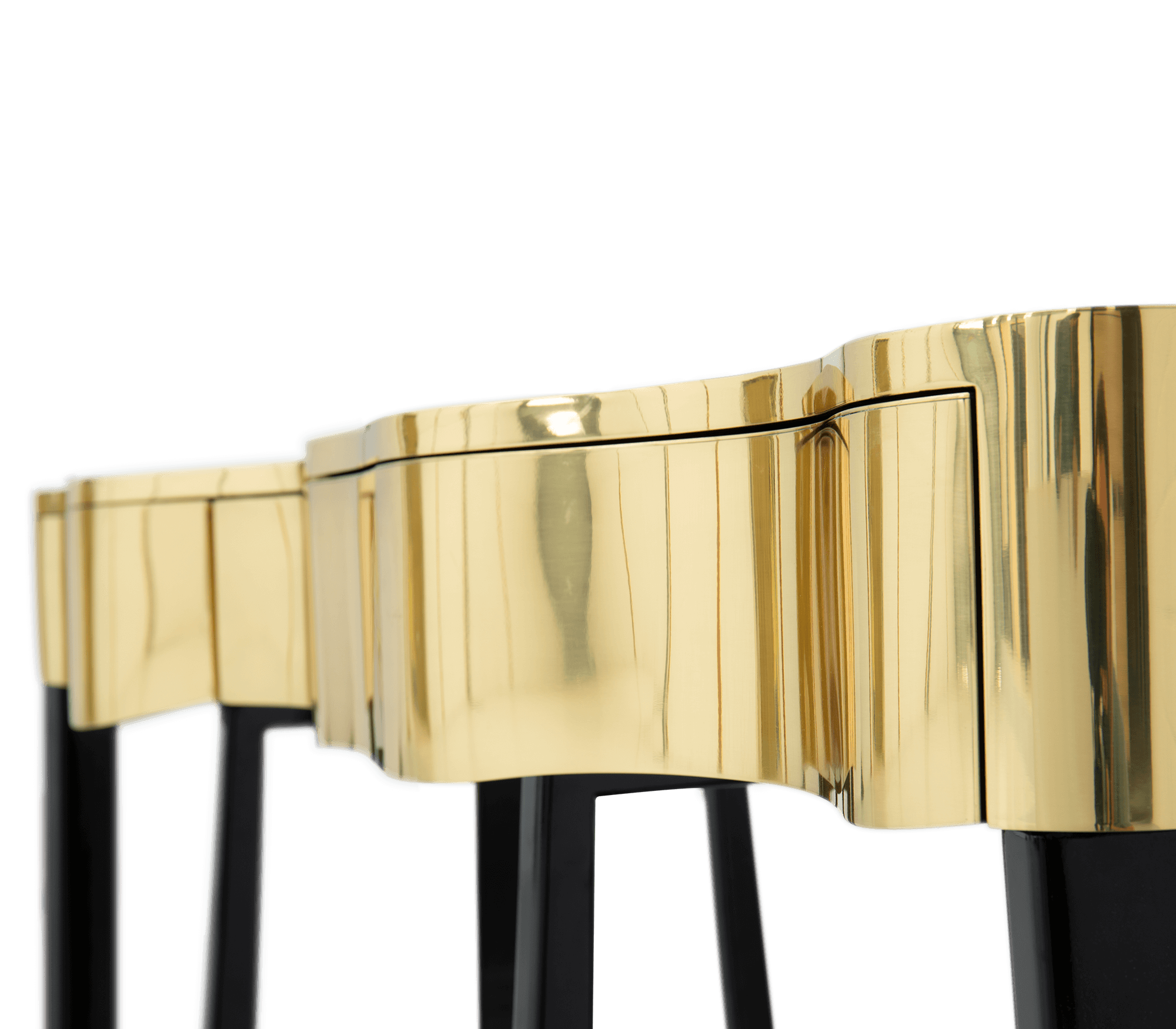 Serpentine Gold Luxe Console