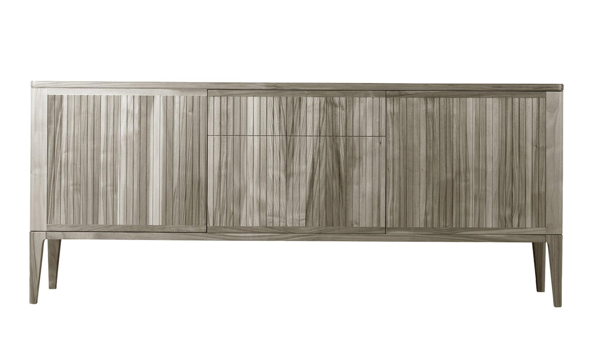 Eleva Three-Doors Grey Modern Sideboard