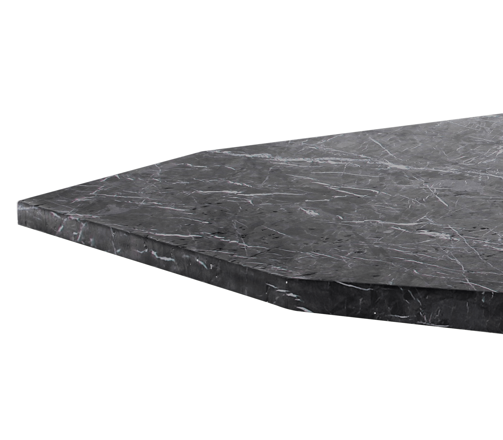 Faux-Marble Luxe Dining Table