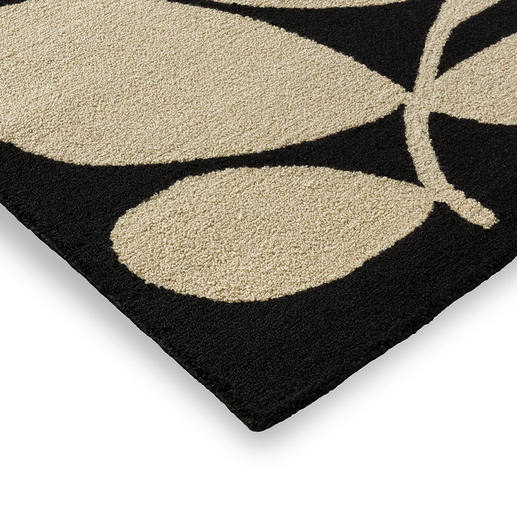 Maple Black Outdoor Rug | Size: 160 x 230 cm