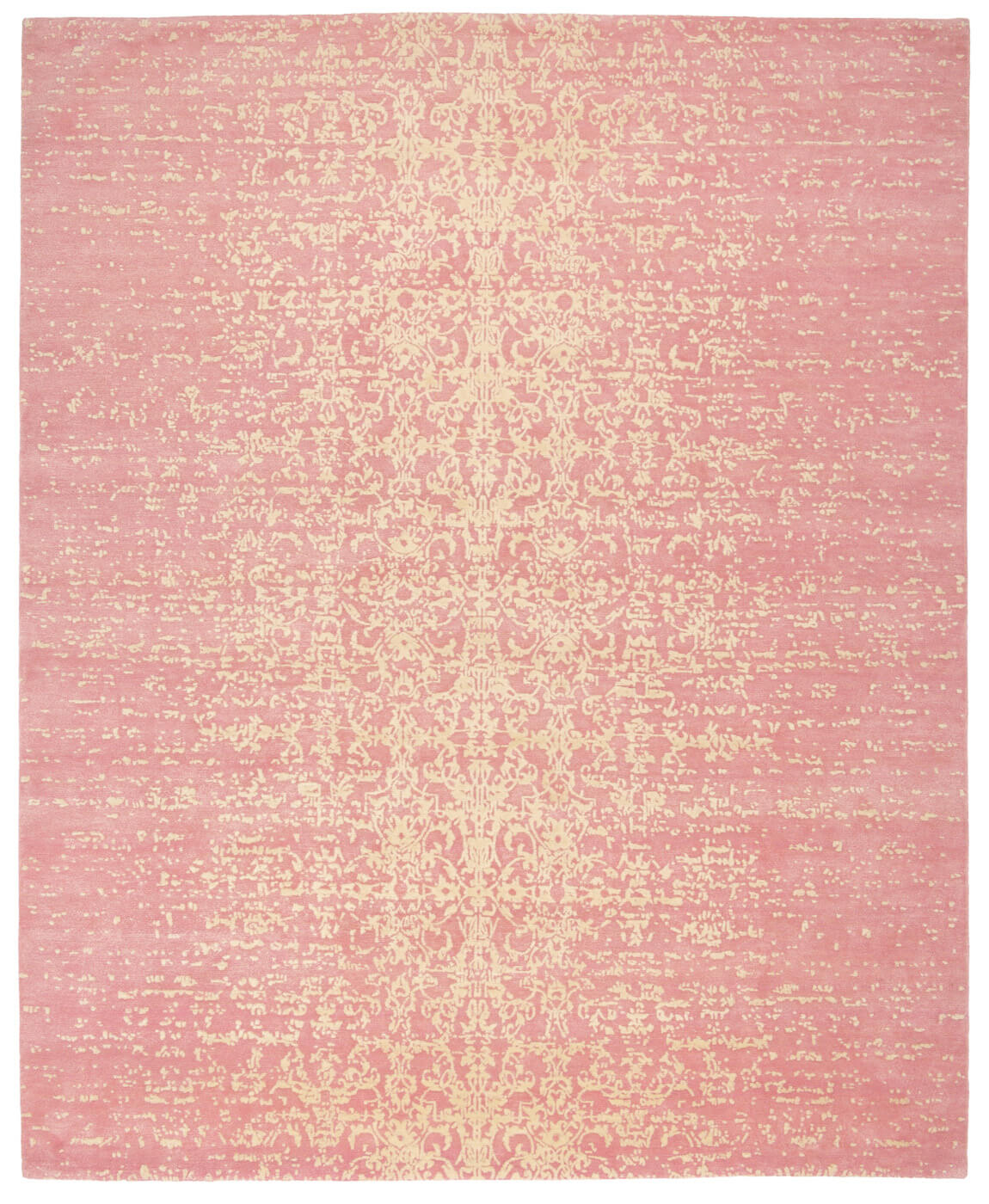 Faded Hand-woven Pink Luxury Rug
