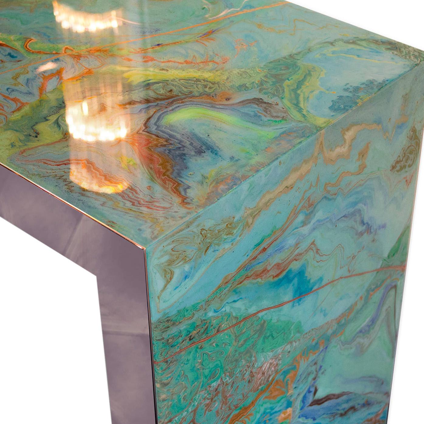 Aquamarine Green Console