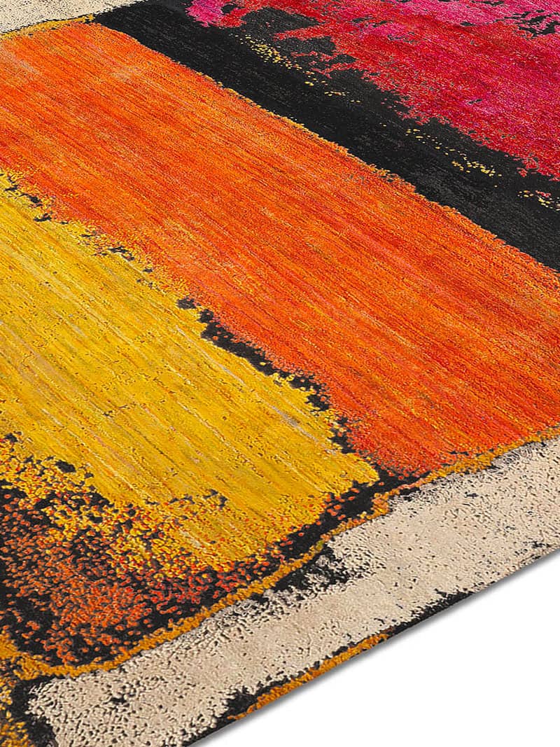 Magenta Luxury Silk / Wool Rug