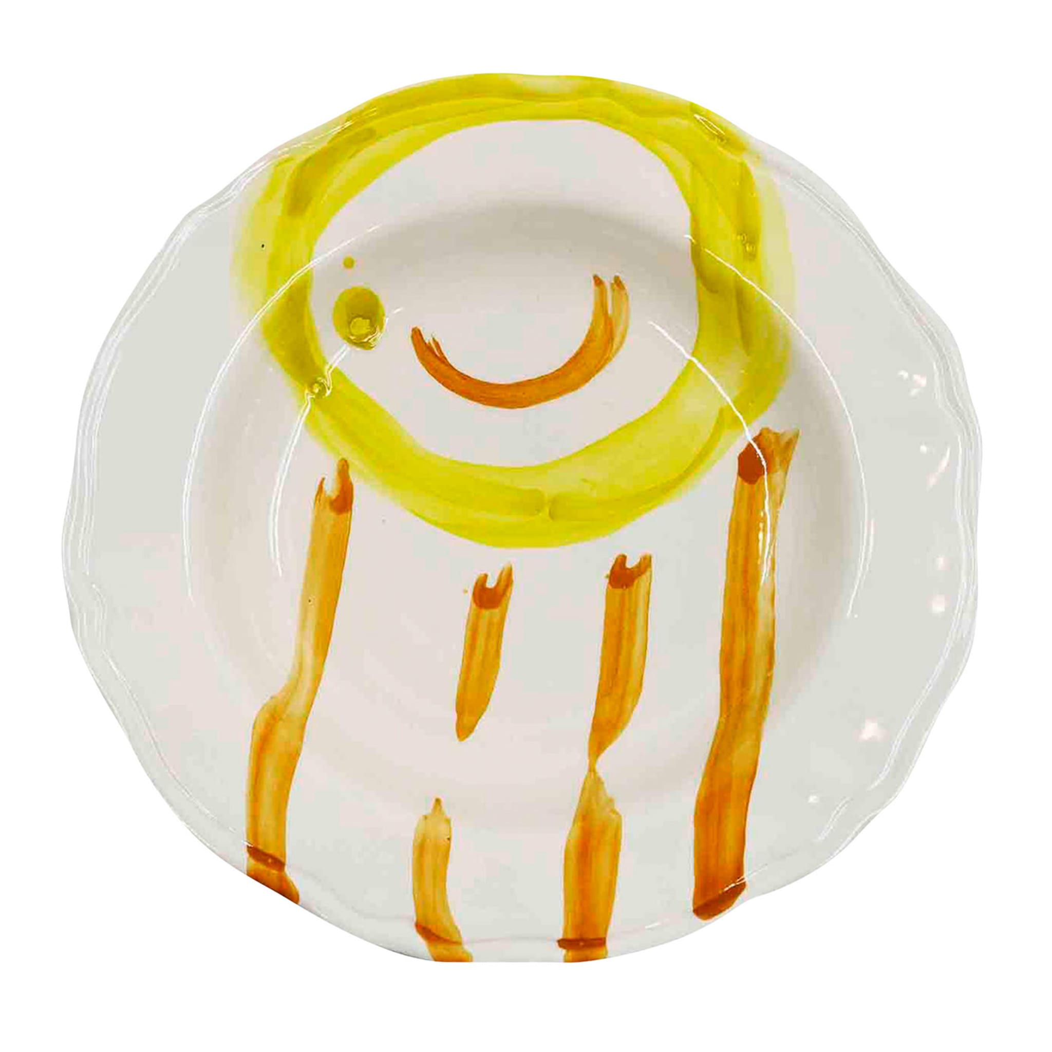 Pottery Craft Ceramic Plate Vintage Style