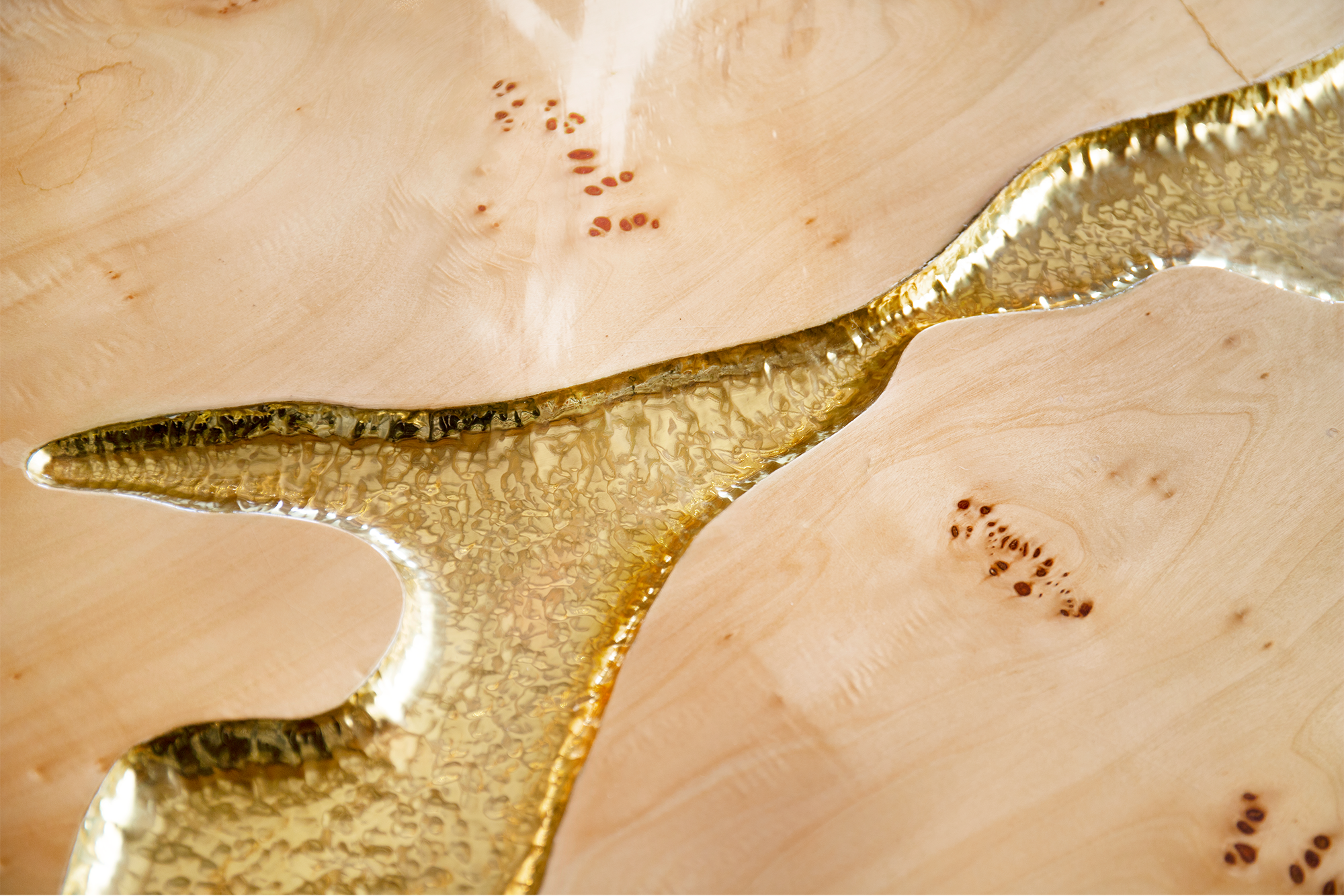 Poplar Root 3-Piece Coffee Table Set