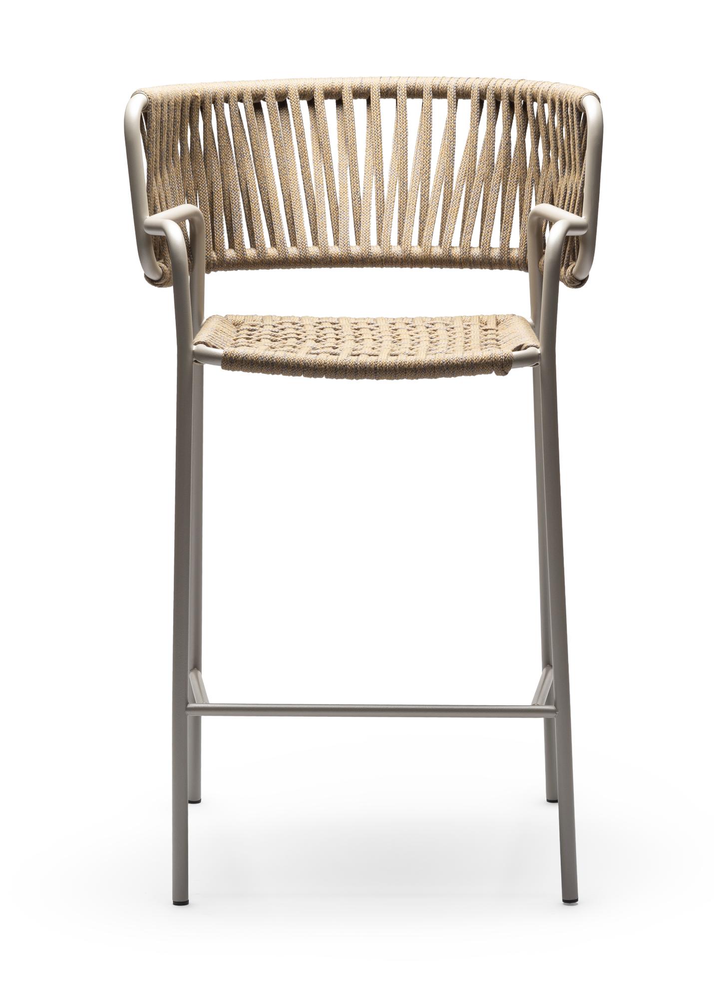 Klot Sand and Beige Bar Stool