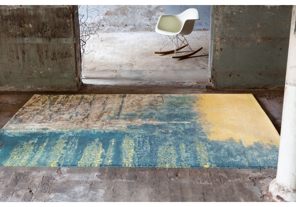 Viscose / Wool Handwoven Abstract Luxury Rug