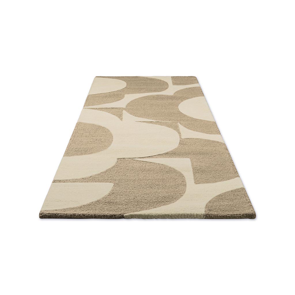 Flower Mushroom / Ecru Rug | Size: 70 × 300 cm