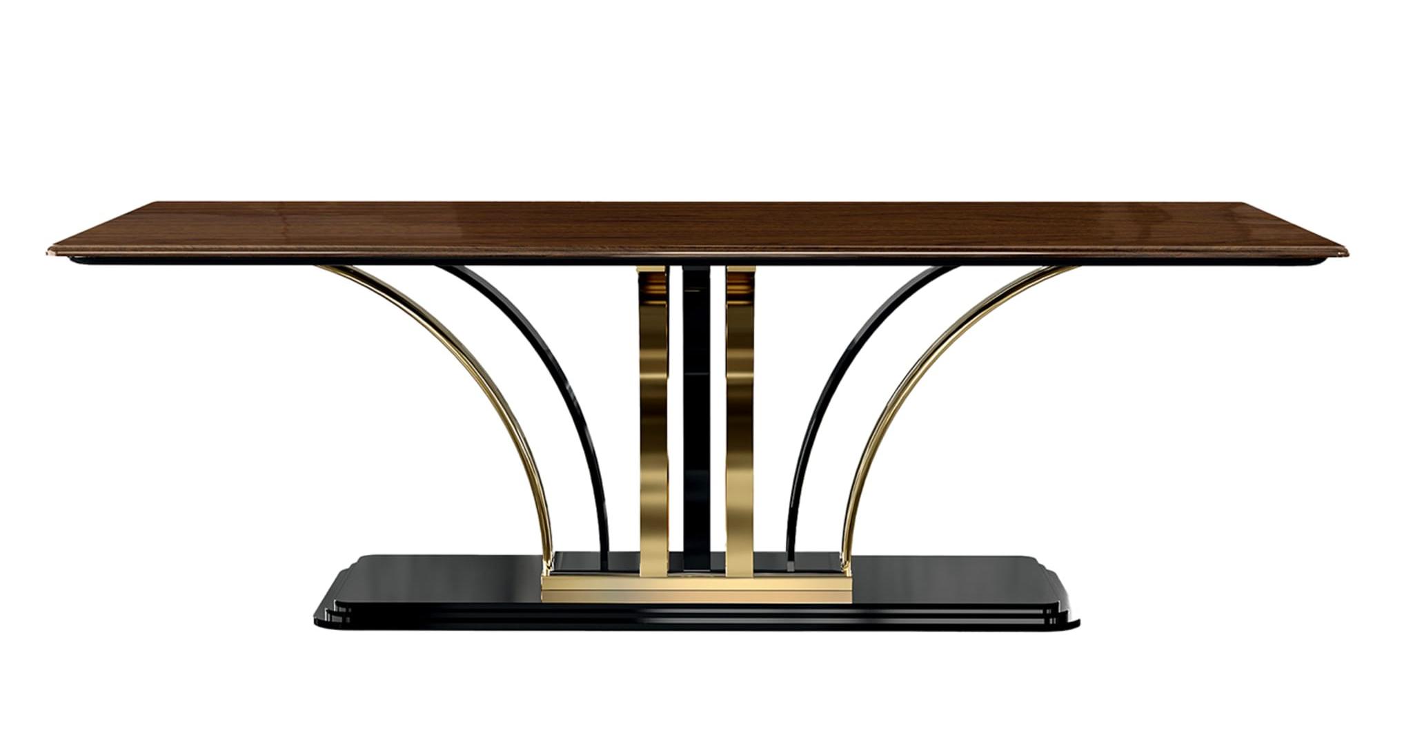Dilan Gold and Brown Artisan Table