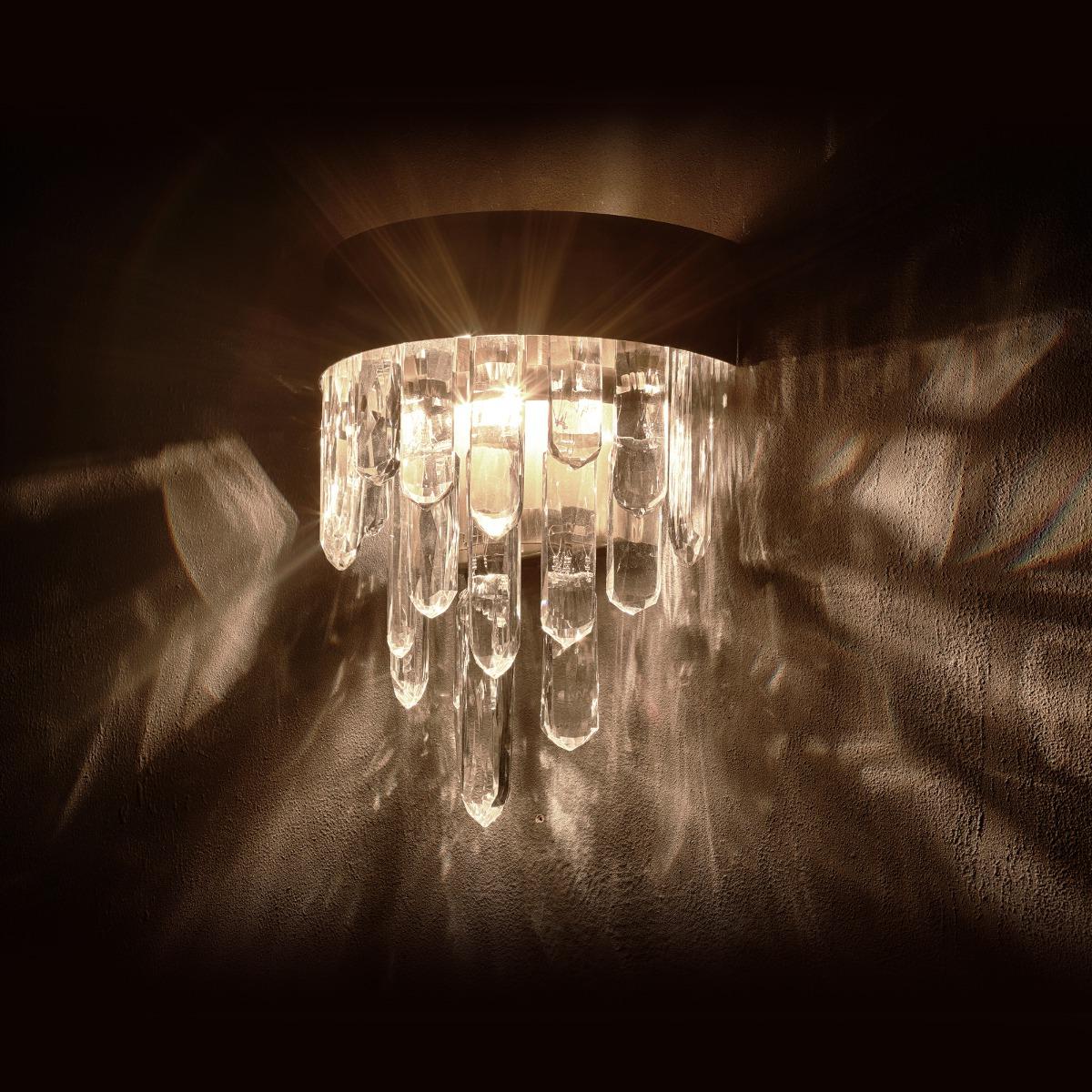 Brass Flow Stream Wall Light