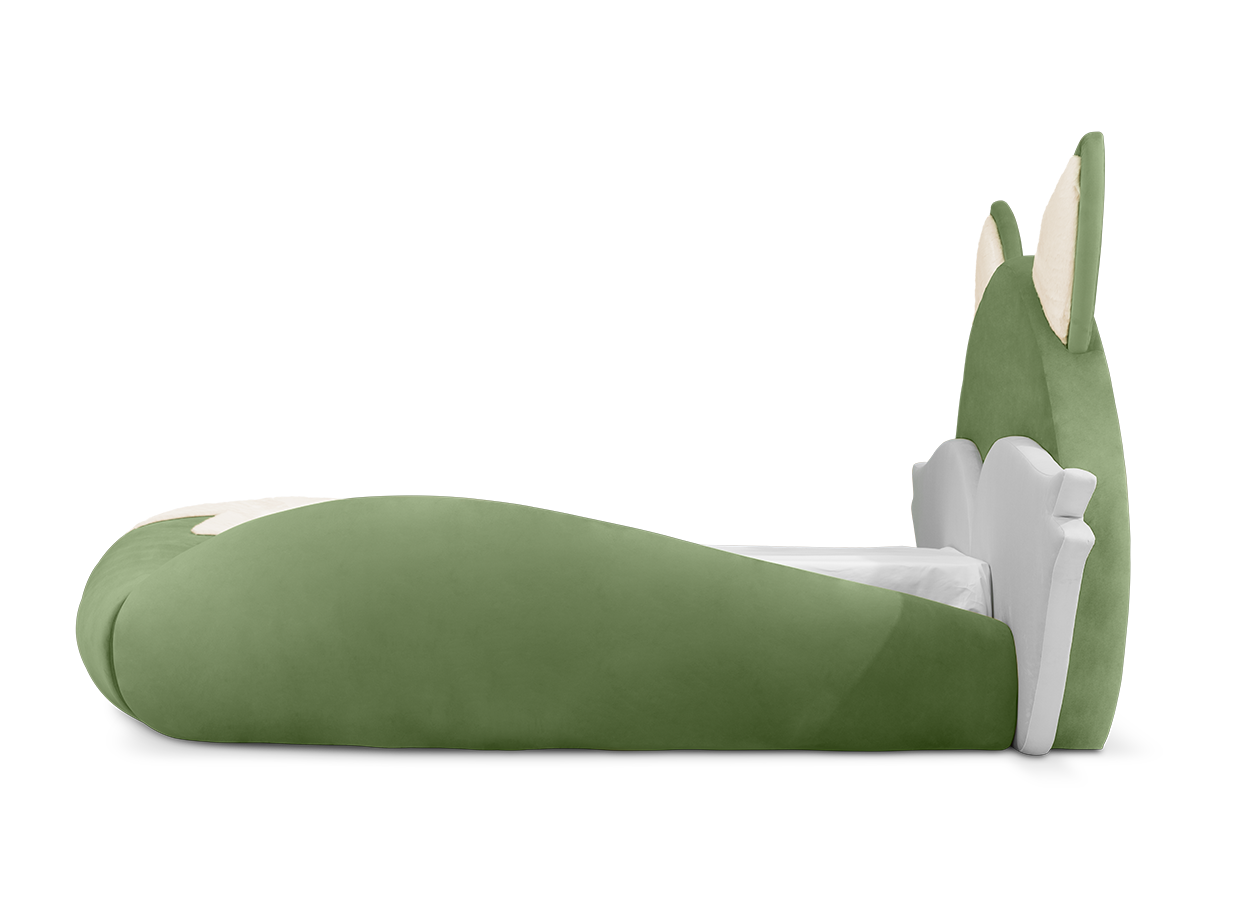 Fox Green Kids Bed | Mattress Size: 90 x 190 cm