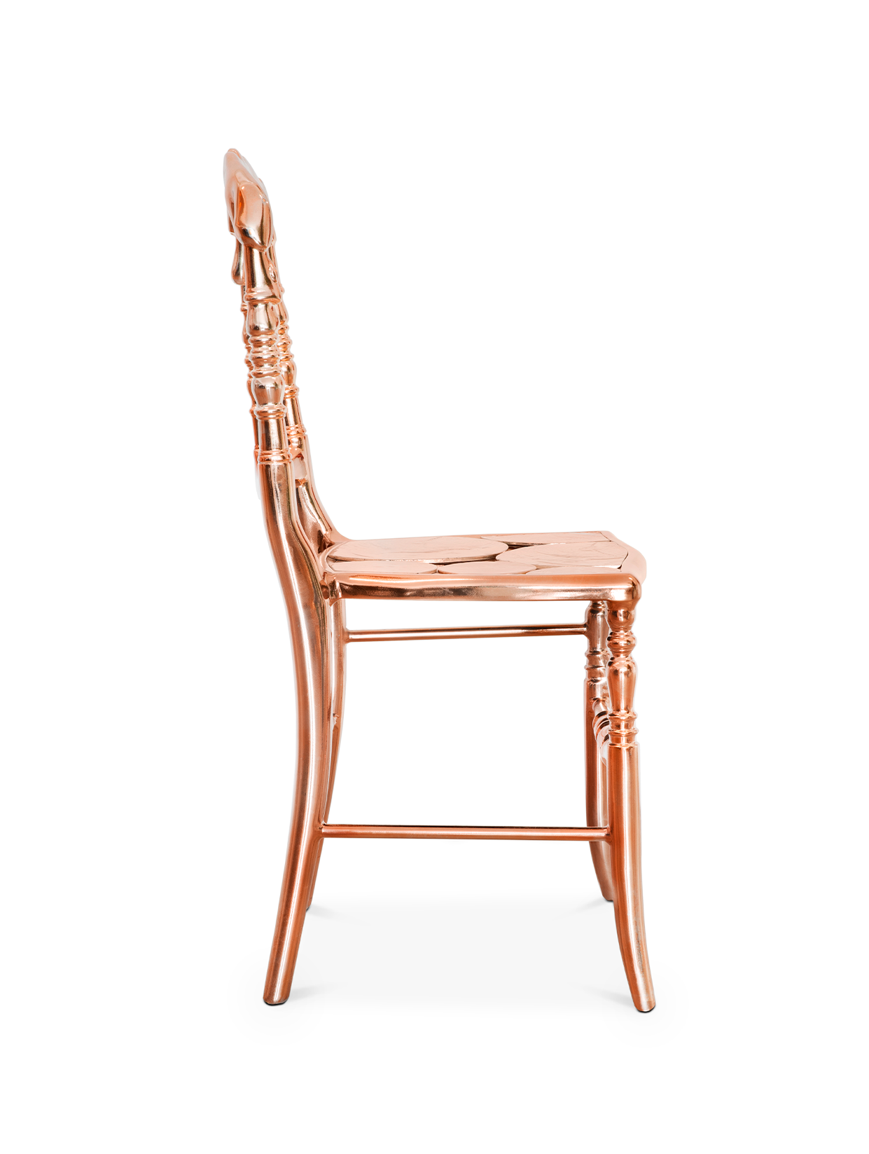 Empyrean Copper Accent Designer Chair