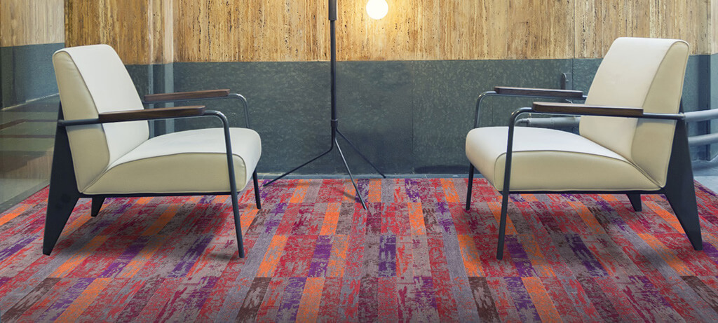 Red Orange Rug by Louis de Poortere