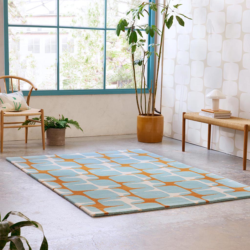 Modern Block Sky Rug | Size: 120 x 180 cm