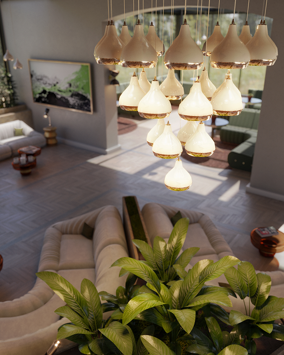 Graceful Array 41 Chandelier Suspension Lamp - 4