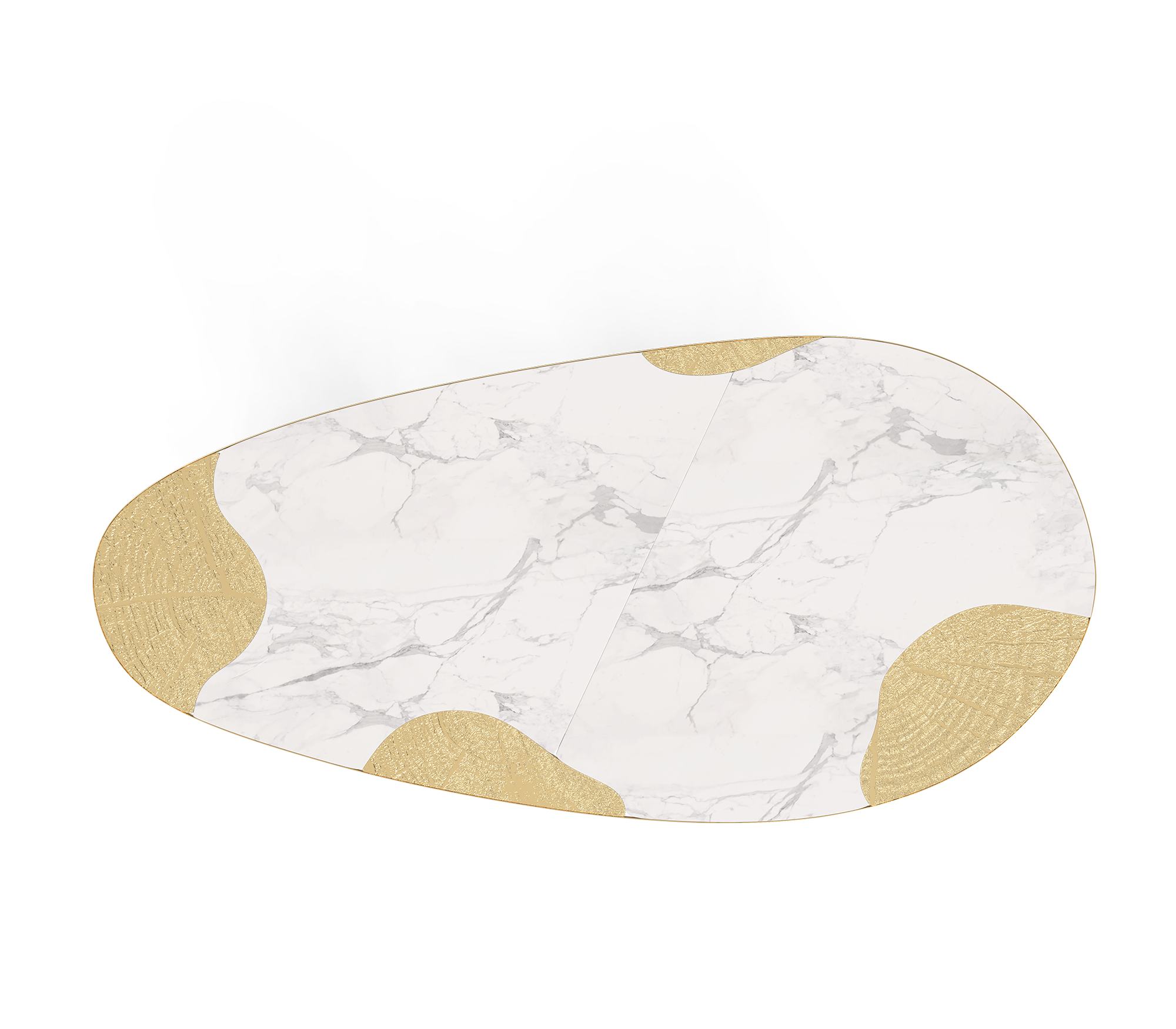 Marble & Gold Luxe Dining Table