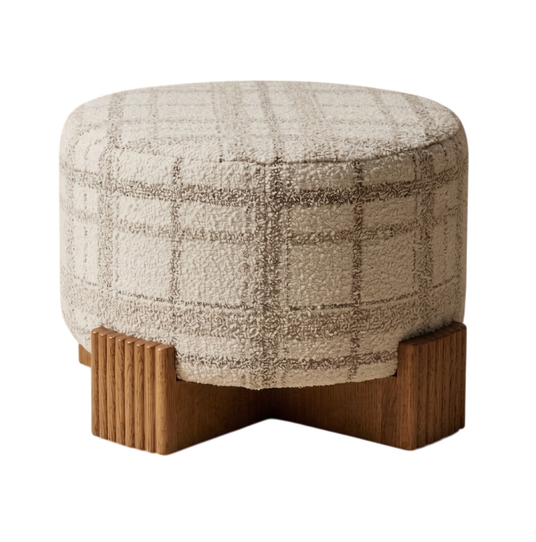 Twin Round Pouf