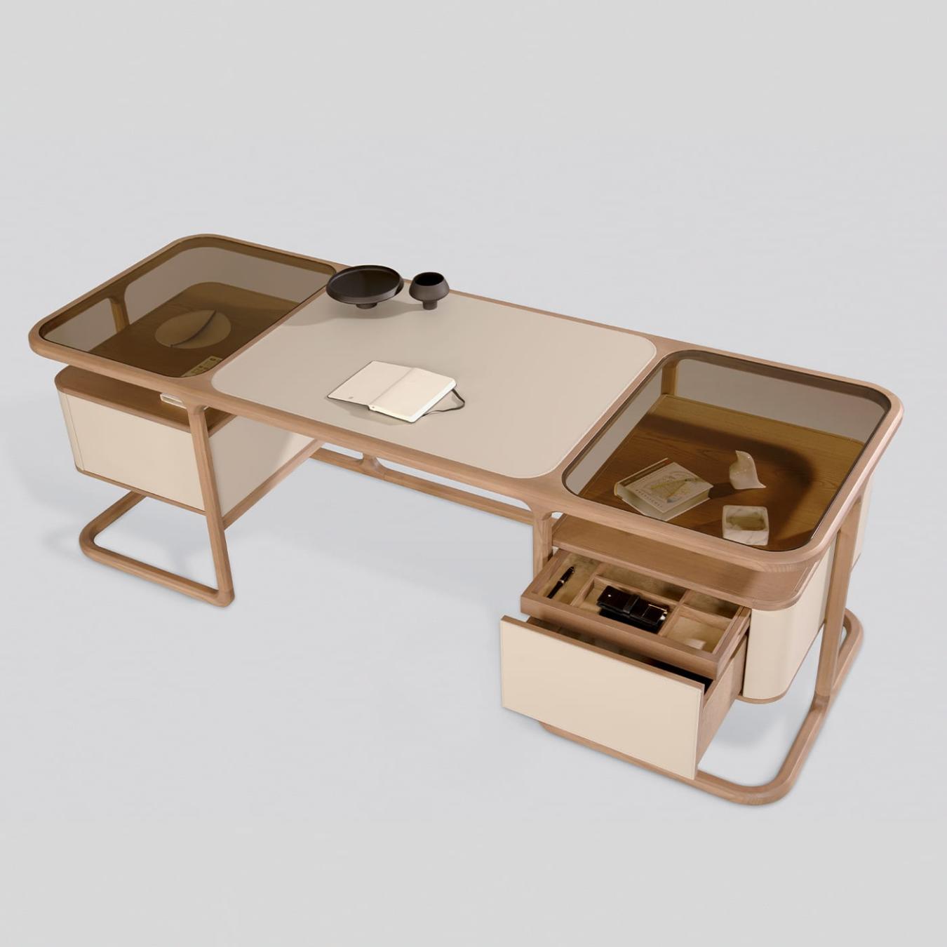 Isabel Natural Wood Artisan Desk