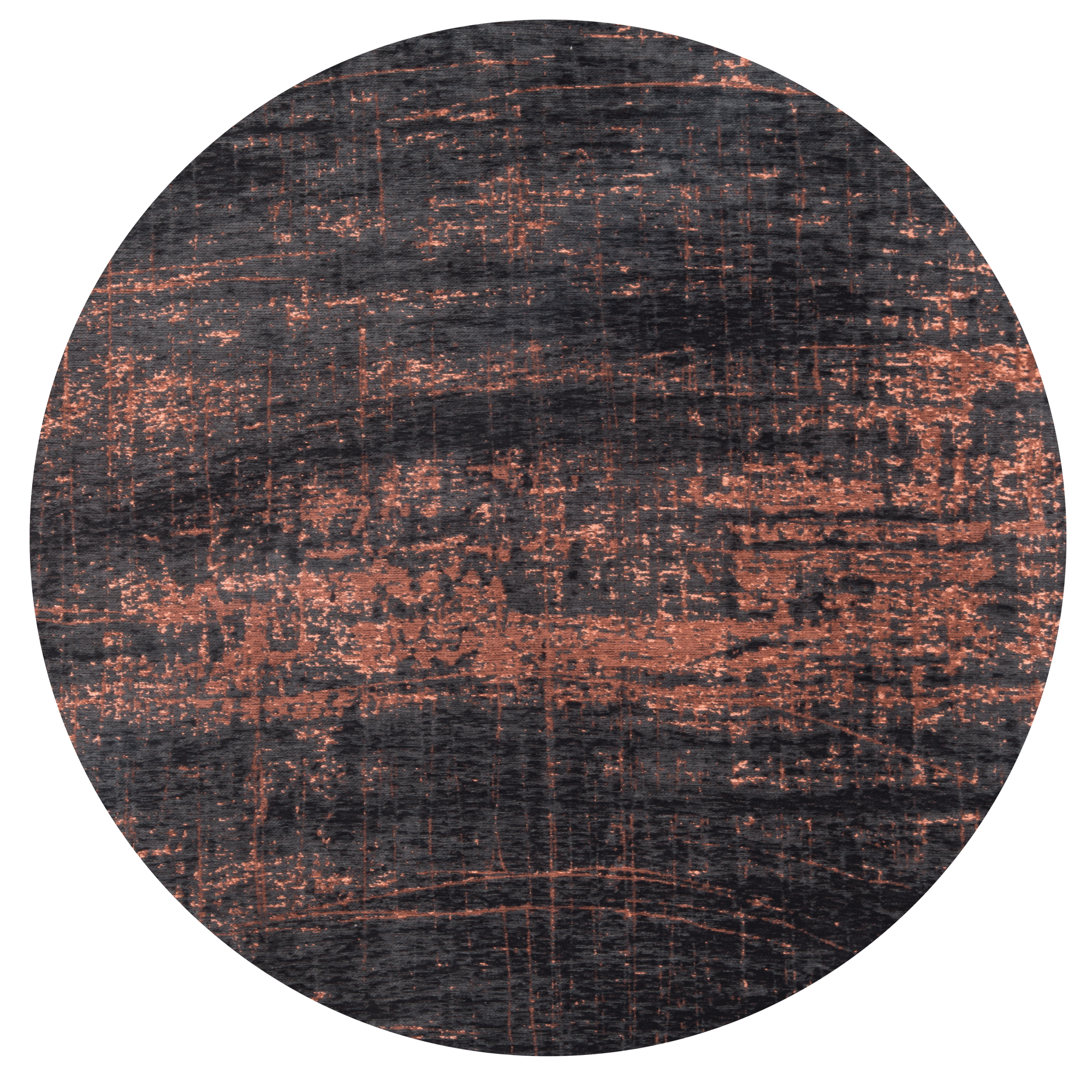 Industrial Copper Round Rug | Size: Ø 240 cm