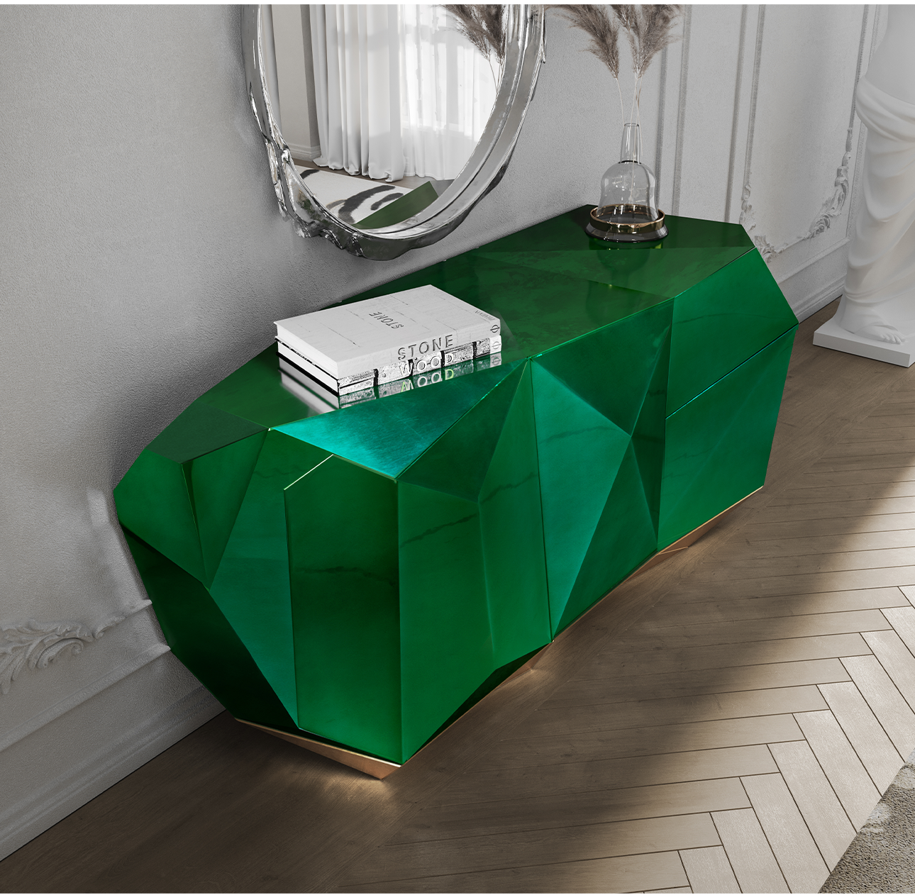Prism Emerald Designer Sideboard