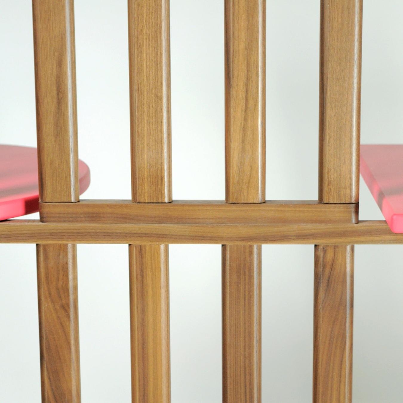 Pink Four-Level Display Shelf