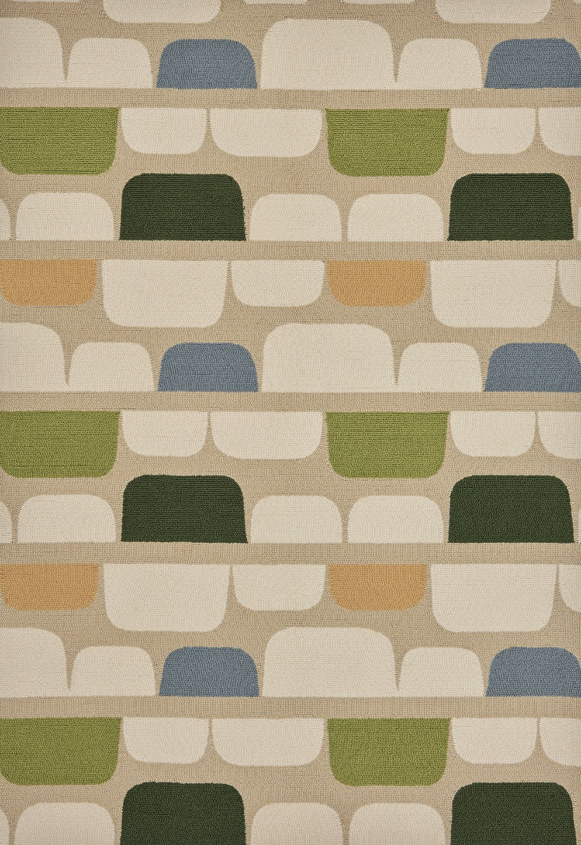 Beige / Multi Outdoor Hand-Woven Rug