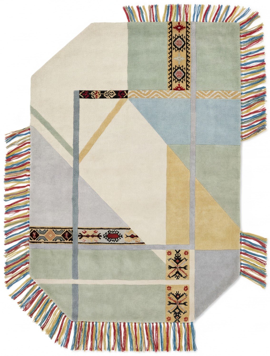 Radial Mosaic Handwoven Rug