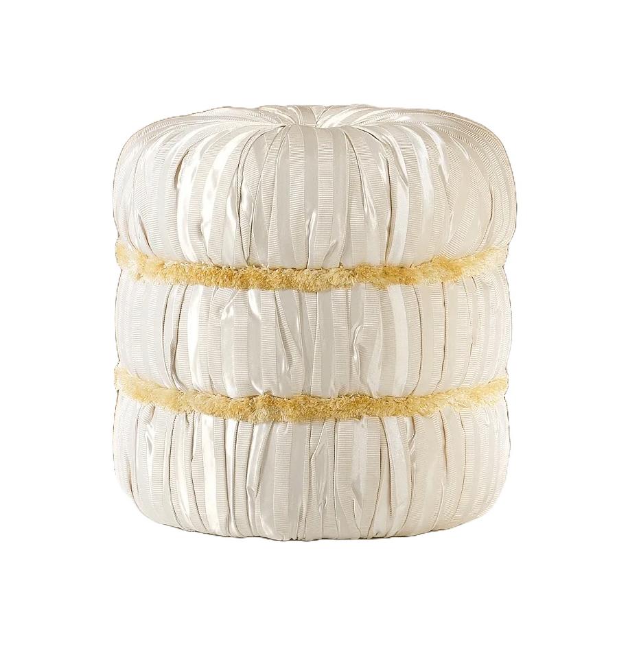 Royal Beige Ottoman Pouf