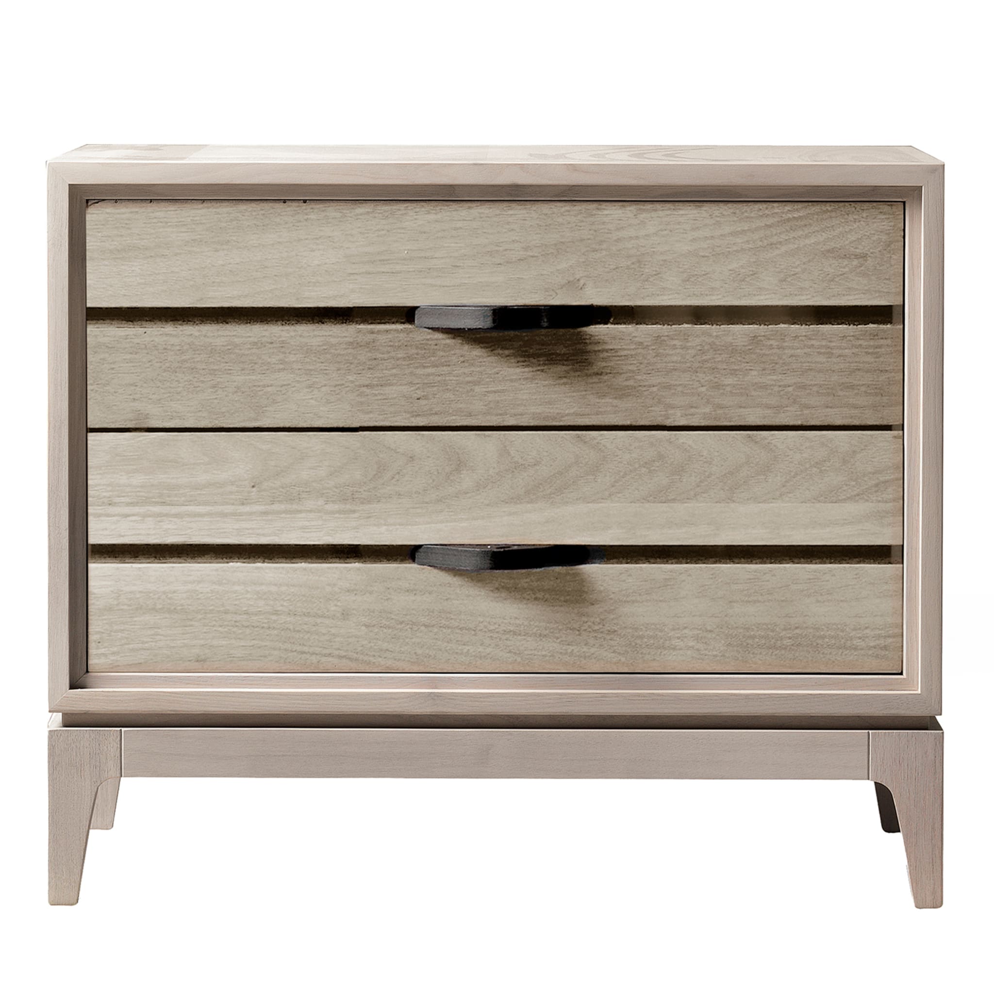Binario Grey Modern Italian Nightstand