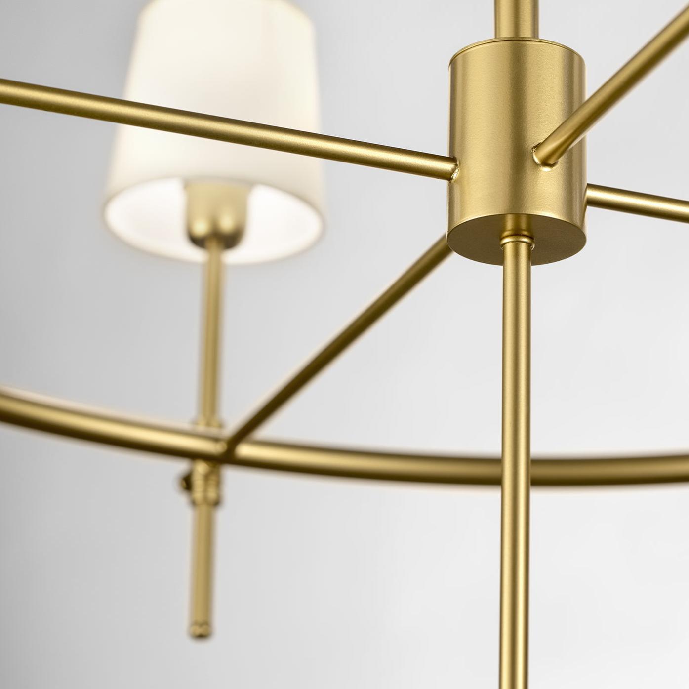 Circular Antique Gold Chandelier