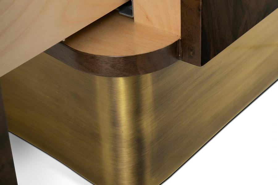Designer Wood Compact Bedside Table