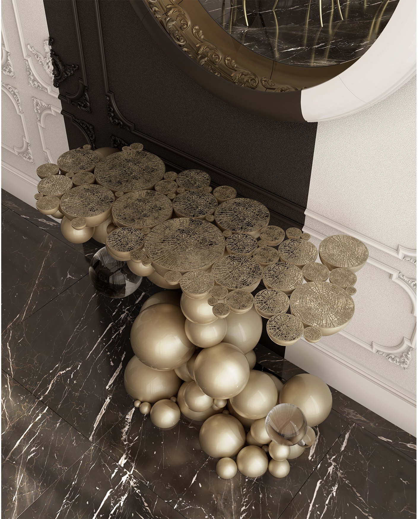 Orbit Gold Luxe Console