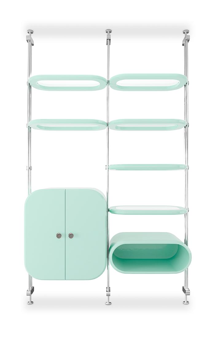 Verona Green Bookcase