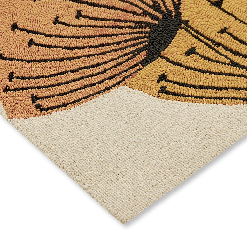 Dand. Clocks Och / Sil Outdoor Rug | Size: 250 x 350 cm