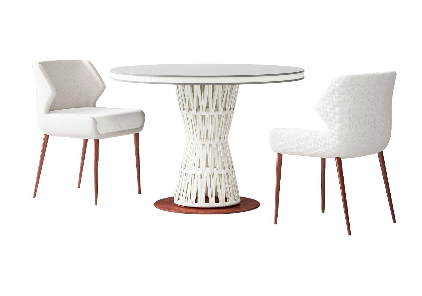 White Dining Ensemble for Indoor/Outdoor