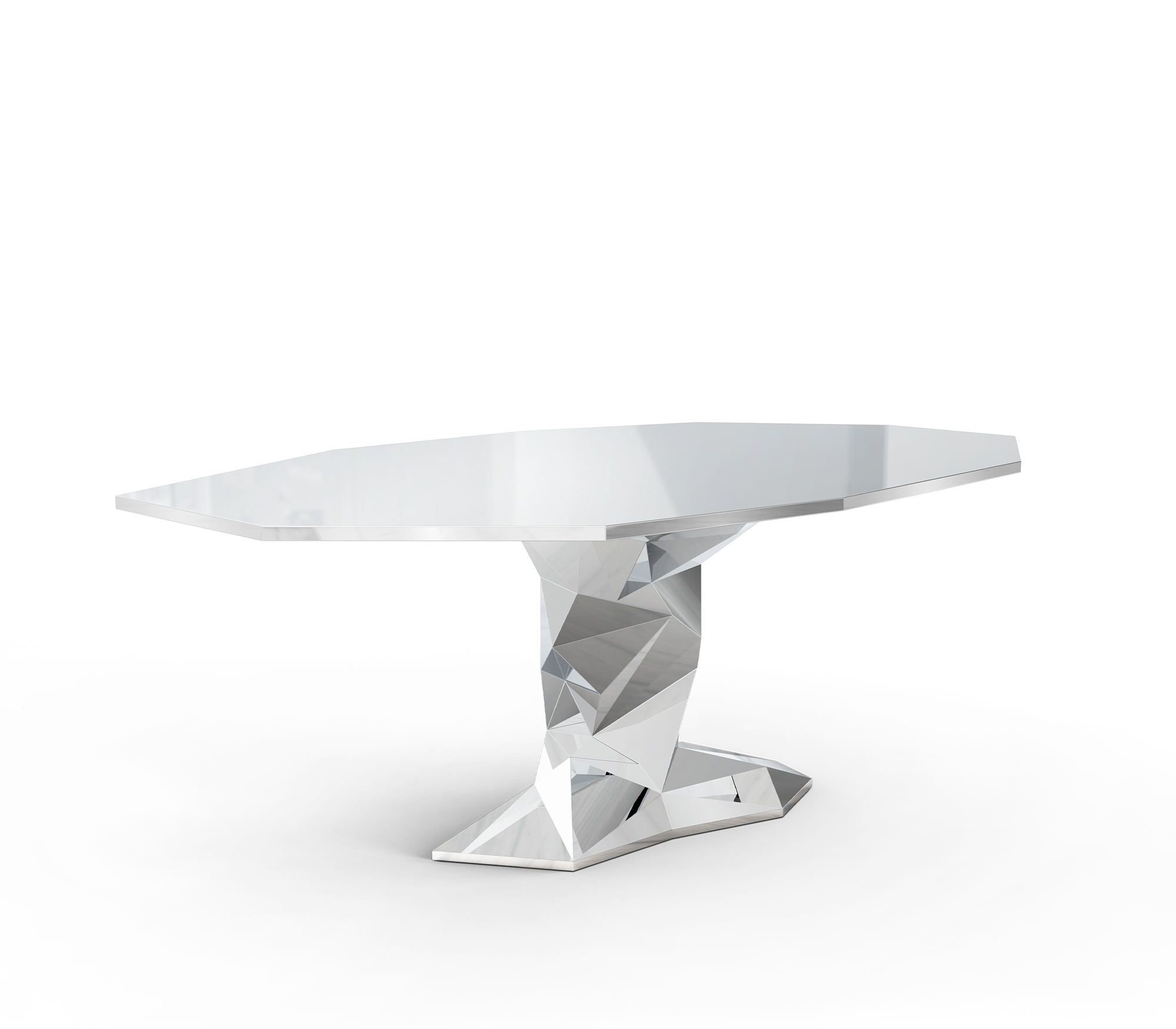Silver Luxe Dining Table
