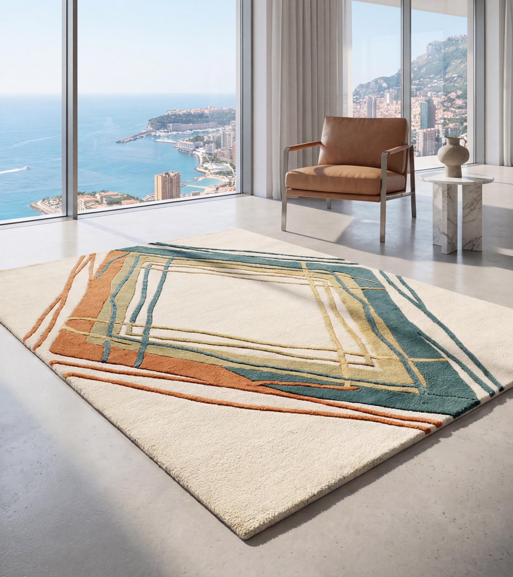 Diamond Frame Luxury Rug