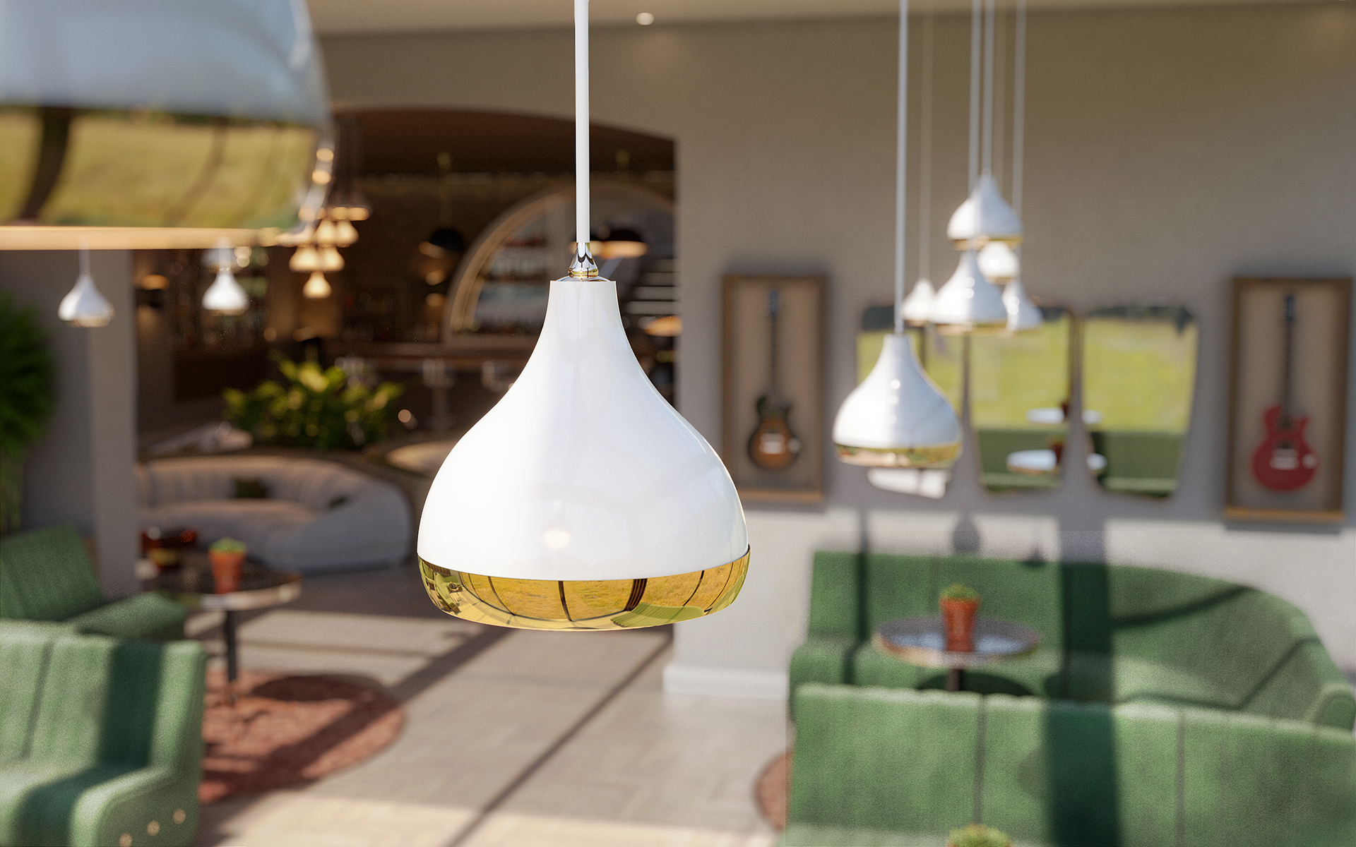 Elegant Beam Suspension Lamp - 6