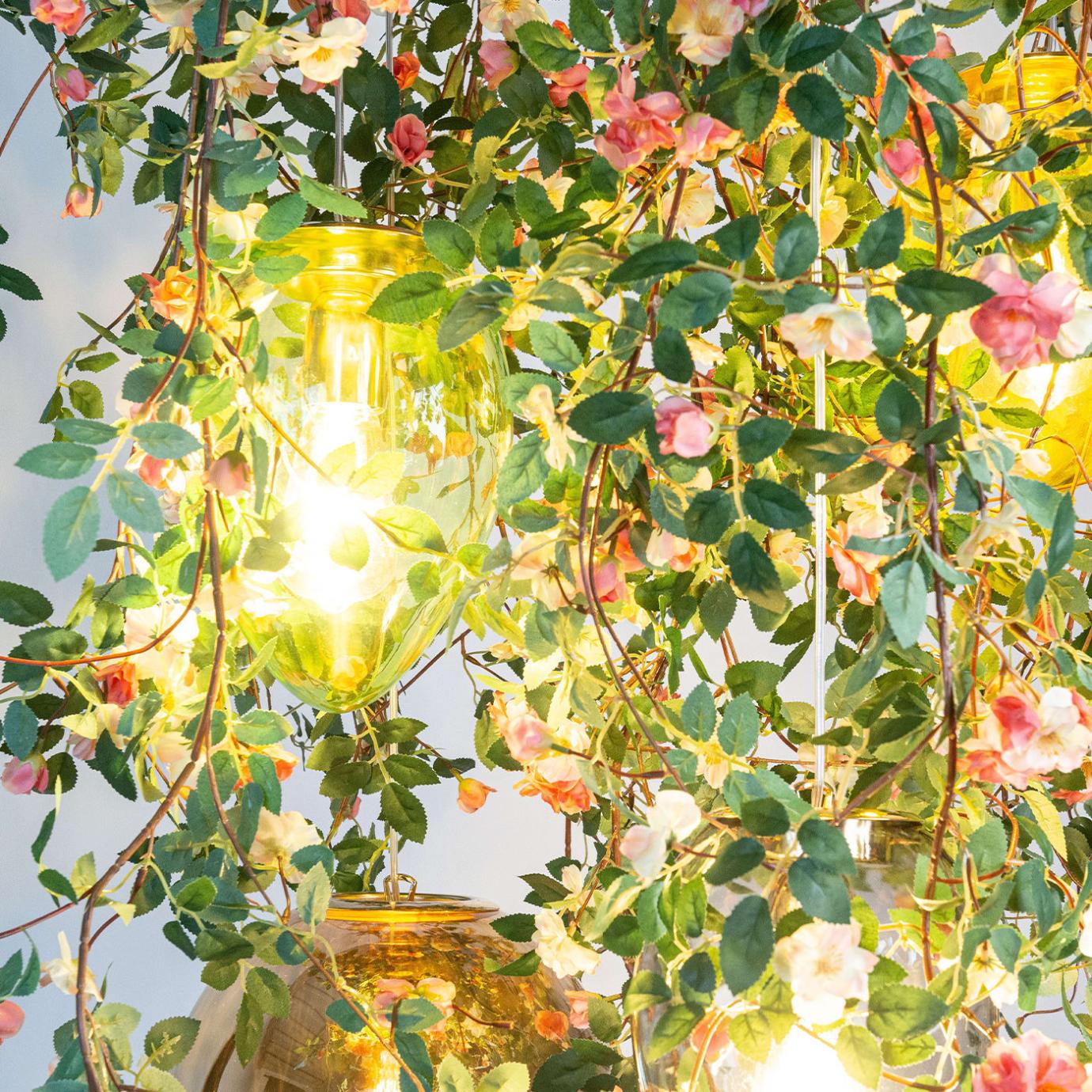 Rose Artisan Crystal Chandelier