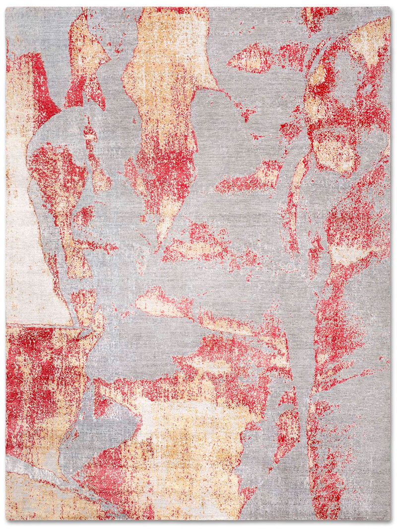 Gold Coral Handwoven Luxury Rug | Size: 183 x 274 cm
