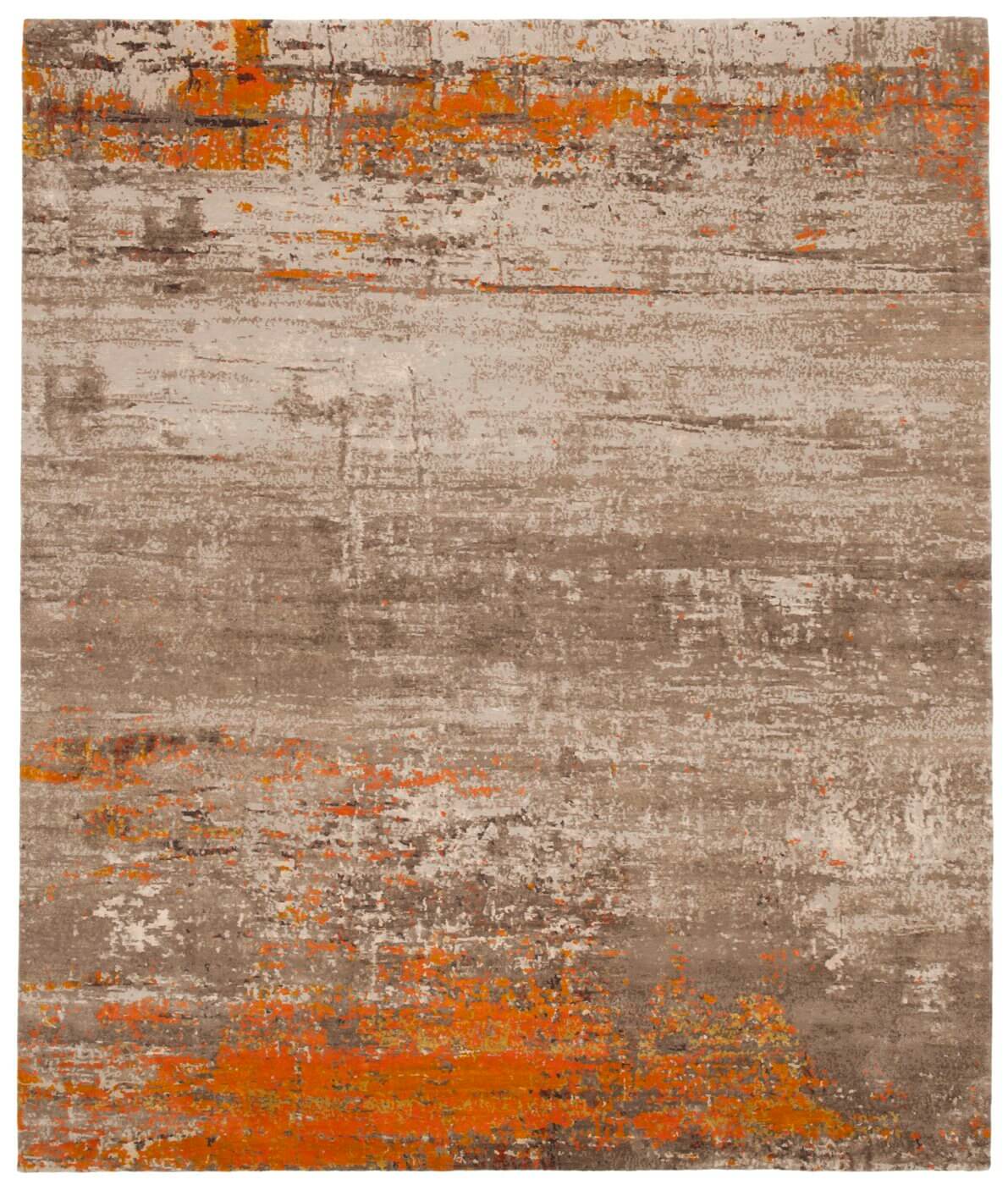 Artistic Orange Luxury Rug | Size: 200 x 300 cm